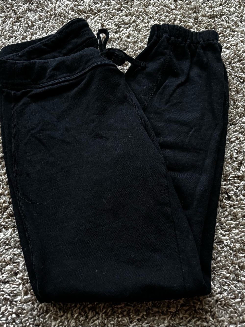 James Perse Black Drawstring Jogger Pants 1 S  M cotton